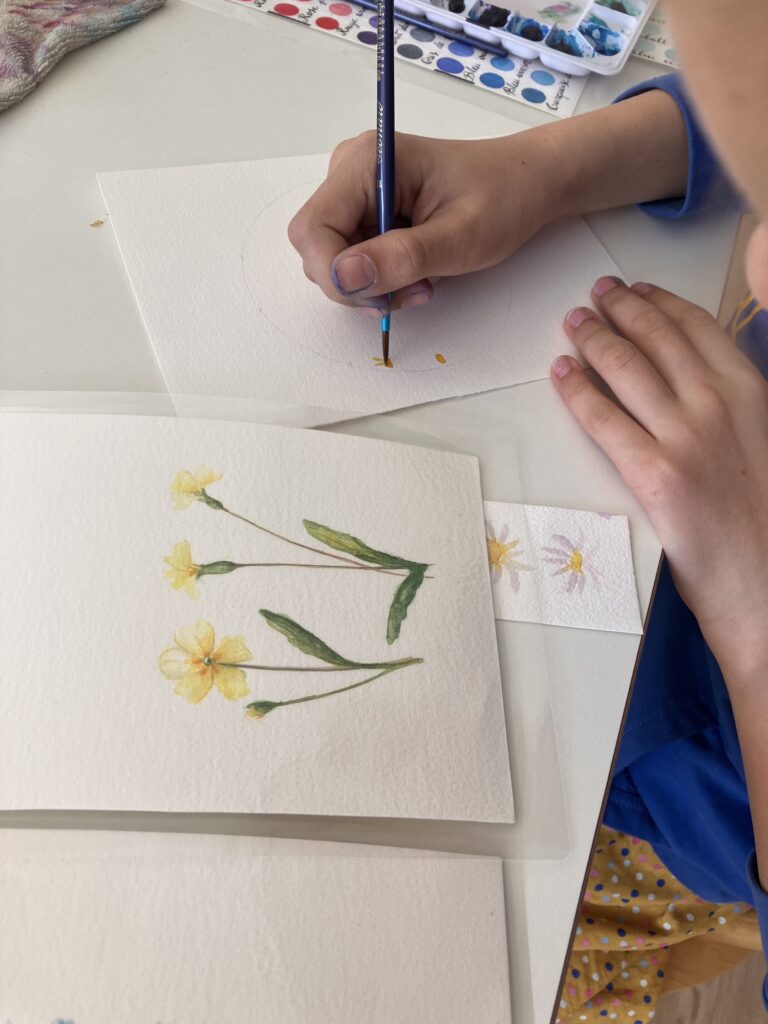 Réalisations des stagiaires, ateliers autour des fleurs, Nadège Vicaire